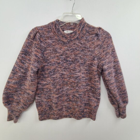 Madewell Sweaters - Madewell Space-Dyed Eaton Puff-Sleeve Pullover Sweater  Size XS